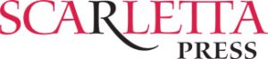 Scarlett Press logo, sponsors of library giveaway