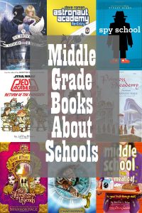 Middle Grade Books About Schools Collage
